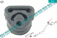 Резинка крепления глушителя ( резиновое кольцо ) 1шт. Nissan / НИССАН QASHQAI 2007- 2013 / КАШКАЙ 07-13 1.5DCI (1461 куб. см.)