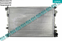 Радиатор охлаждения ( основной ) под датчик Peugeot / ПЕЖО EXPERT 1995-2004 / ЭКСПЕРТ 95-04 1.9D (1905 куб.см.)