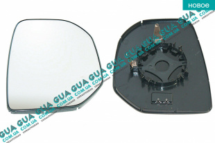Вкладыш зеркала заднего вида правый с подогревом 08-12 Peugeot / ПЕЖО PARTNER B9 2008- / ПАРТНЕР Б9 08- 1.6VTi  (1598 куб.см)