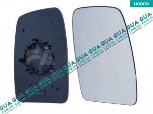 Вкладыш зеркала заднего вида правый без подогрева (выпукл.) Vauxhal / ВОКСХОЛ MOVANO 2010- 2.3DCI (2299 куб.см.)