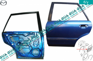 Дверь задняя левая ( универсал, хетчбэк ) Mazda / МАЗДА 323 F 1998-2004 1.4 16V (1324 куб.см.)