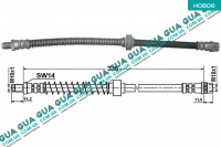 Шланг / трубка тормозной системы задний L365 ( 1шт ) Nissan / НИССАН KUBISTAR 1997-2008 / КУБИСТАР 97-08 1.6 (1598 куб.см)