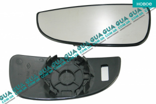 Вкладыш зеркала заднего вида нижний левый без подогрева (выпукл.) Fiat / ФИАТ DUCATO 250 2006- / ДУКАТО 250 2.2HDI (2198 куб.см.)