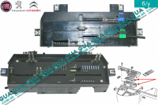 Блок управления печкой без кондиционера ( переключатель, регулятор отопителя ) Fiat / ФІАТ SCUDO 220 1995-2004 / СКУДО 220 95-04 2.0JTD (1997 куб.см.)