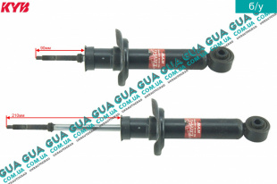 Амортизатор задний газовый ( стойка ) Nissan / НІССАН ALMERA N16 / АЛЬМЕРА Н16 2.2 DI ( 2184 куб.см.)