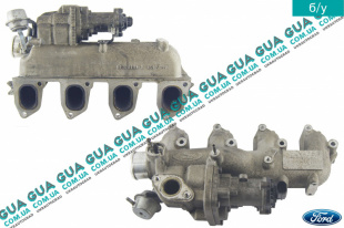 Впускной коллектор / Клапан рециркуляции выхлопных газов / Клапан EGR / ЕГР Ford / ФОРД FOCUS C-MAX 2003-2007 / ФОКУС С-МАКС 1.8TDCI (1753 куб.см.)
