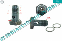 Перепускной клапан ( пустотелый болт / винт ) M14 Opel / ОПЕЛЬ VECTRA B 1995-2002 / ВЕКТРА Б 98-02 2.2DTI V16 (2172 куб. см.)