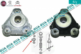 Подушка ( опора ) амортизатора правая Fiat / ФІАТ DUCATO 250 2006- / ДУКАТО 250 2.2HDI (2198 куб.см.)
