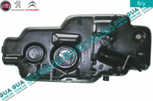 Топливный бак пластик Fiat / ФІАТ SCUDO 220 2004-2006 / СКУДО 220 04-06 2.0v16 HDI (1997куб.см.)