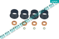 Ремкомплект топливной форсунки / уплотнительное кольцо форсунки ( шайба сальник прокладка ) комплект 4шт