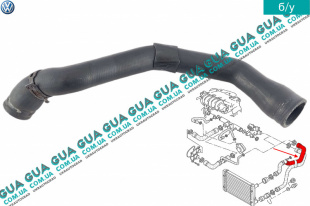 Патрубок радиатора / шланг системы охлаждения верхний ( трубка )   