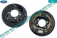 Кожух / защита / щиток диска тормозного заднего ( правый ) с колодками и цилиндром Ford / ФОРД FOCUS III / ФОКУС 3 1.5TDCI (1499куб.см.)