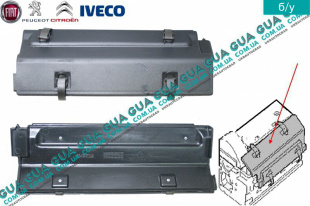 Декоративная крышка - накладка - защита двигателя боковая Fiat / ФІАТ DUCATO 230 1994-2002 / ДУКАТО 230 2.8D (2800 куб.см.)