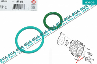 Сальник / уплотнительное кольцо / прокладка топливного насоса високого давления ТНВД ( комплект ) с 09- Fiat / ФІАТ SCUDO 220 2004-2006 / СКУДО 220 04-06 2.0v16 HDI (1997куб.см.)