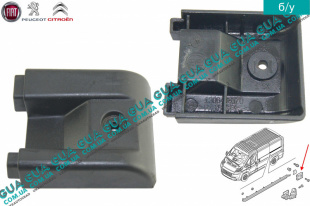 Заглушка / накладка направляющей планки / рейки боковой левой сдвижной двери Peugeot / ПЕЖО BOXER III 2006- / БОКСЕР 3 06- 3.0HDI (2999 куб.см.)