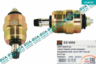 Электроклапан ТНВД Bosch 12V ( магнитный соленоид ) VW / ВОЛЬКС ВАГЕН LT28-55 1996-2006 / ЛТ28-55 96-06 2.5SDI (2461 куб.см.)