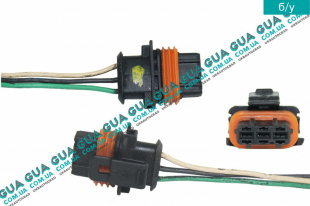 Фишка / разъем / штекер с проводами датчик давления наддува воздуха ( провод мапсенсора ) Dacia / ДАЧІЯ LOGAN II 2012- 1.5DCI (1461 куб.см. )