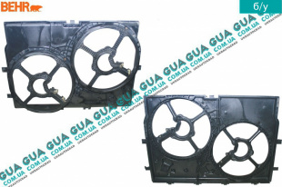 Диффузор основного радиатора ( без кондиционера ) Fiat / ФІАТ DUCATO 250 2006- / ДУКАТО 250 3.0JTD (2999 куб.см.)