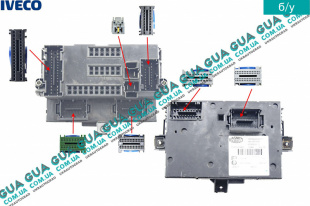 Фишка / разъем электронного блока управления двигателем ( ЭБУ / ECU ) комплект Iveco / ІВЕКО DAILY V 2011- / ДЕЙЛІ Е5 11- 2.3 Multijet II (2287 куб.см.)