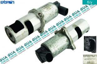 Клапан возврата ОГ / Клапан рециркуляции выхлопных газов / Клапан EGR / ЕГР Opel / ОПЕЛЬ MOVANO 1998-2003 / МОВАНО 98-03 2.2DCI (2188 куб.см.)