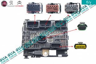 Фишки / разъемы электронного блока управления (ЭБУ) BSM-L05-06 ( комплект ) Peugeot / ПЕЖО EXPERT III 2007- / ЕКСПЕРТ 3 07- 1.6HDI (1560 куб.см.)