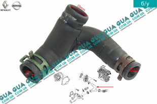 Трубка / тройник системы охлаждения ( охлаждающей жидкости ) Dacia / ДАЧІЯ LOGAN 2006- 1.5DCI (1461 куб.см.)