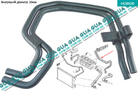 Патрубок / шланг системы отопления / трубка радиатора печки Opel / ОПЕЛЬ MOVANO 1998-2003 / МОВАНО 98-03 2.5D (2499 куб.см.)