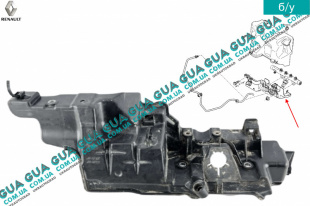 Декоративная крышка двигателя ( накладка / защита двигателя ) Dacia / ДАЧІЯ LOGAN II 2012- 1.5DCI (1461 куб.см. )