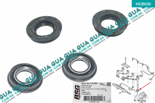 Уплотнительное кольцо форсунки ( прокладка / сальник 1шт ) Audi / АУДІ A1 2011- 1.6TDI (1598 куб.см.)
