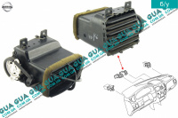 Дефлектор / воздушная заслонка обдува кабины центральная правая Nissan / НИССАН ALMERA N16 / АЛЬМЭРА Н16 1.5 (1498 куб. см.)