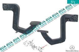 Педаль сцепления Mercedes / МЕРСЕДЕС V-CLASS 1999-2003 / В-КЛАС 99-03 V 230 TD (2299 куб. см.)