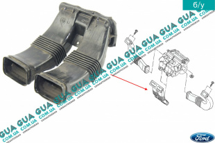 Воздуховод отопит печки ( центральный ) Ford / ФОРД ESCORT 1995-2002 / ЕСКОРТ 95-02 1.6 16V (1597 куб.см. )