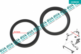 Уплотнительное кольцо  / сальник / прокладка патрубка интеркуллера Opel / ОПЕЛЬ MOVANO 2010-2021 / МОВАНО 10-21 2.3DCI (2299 куб.см.)