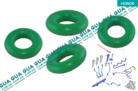 Уплотнительное резиновое кольцо трубки обратки форсунки ( сальник, манжет, прокладка ) 1шт Citroen / СИТРОЭН C3 II / С3 2 1.6HDI (1560 куб. см.)