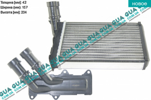 Радиатор печки ( отопителя ) Peugeot / ПЕЖО PARTNER M49 1996-2003 / ПАРТНЕР М49 98-03 1.1 (1124 куб.см)
