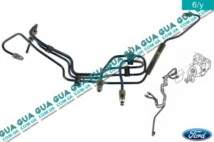 Тормозные трубки ( комплект ) ( от блока ABS )  Ford / ФОРД FOCUS III / ФОКУС 3 1.0 EcoBoost (998 куб. см.)