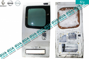 Дверь задняя левая (под стекло) Opel / ОПЕЛЬ VIVARO 2000- 2014/ ВИВАРО 00-14 2.0 (1998 куб.см)