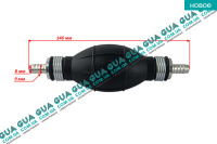 Насос ручний підкачування палива D8mm / 8mm ( груша ) прямий