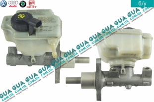 Главный тормозной цилиндр ( на 2 выхода с АБС/ABS ) Skoda / ШКОДА OCTAVIA 1996- 2.0TDI RS (1968 куб.см.)