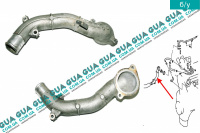 Фланец охлаждающей жидкости ( патрубок термостата ) Toyota / ТОЙОТА HILUX 1997-2005  3.0D-4D (2982 куб.см.)