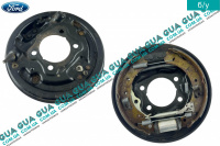 Кожух / защита / щиток диска тормозного заднего ( левый ) с колодками и цилиндром Ford / ФОРД FOCUS III / ФОКУС 3 1.5TDCI (1499куб.см.)